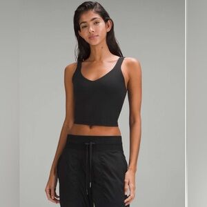 Lululemon align top black like new with padding